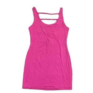 Soprano Pink Fuschia Bodycon Tank Dress Large